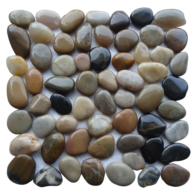 Venta al por mayor mosaico de piedras de rio blancas-Compre online los