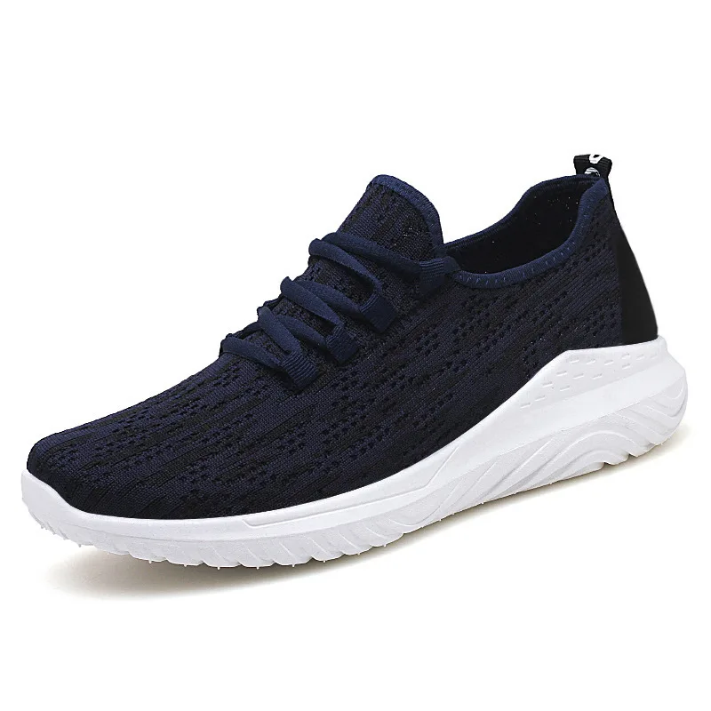 

New Spring Outdoor Breathable Men Casual Flying Woven Running Sport Shoes, 6 colors