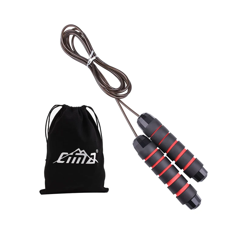 

Premium Quality Steel String Skipping Jump Rope with Bag Adjustable Sport Jump Rope for Children, Can be customized