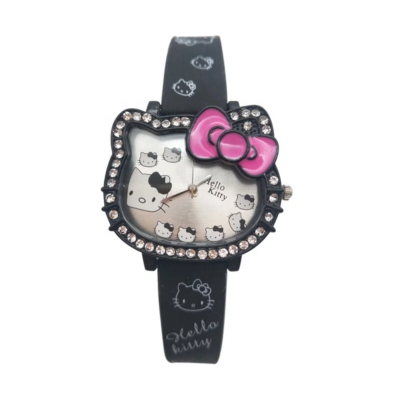 

Amazon Top Seller Wholesale sale quality RELOJ Hello Kitty Girls Watch silicone wrist band