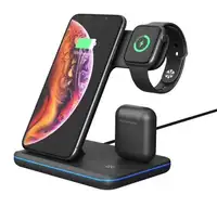 

Good Reviews Best Amazon Products Original Factory 2020 15W 3 in 1 Stand qi Fast Wireless Charger Station 3 in1 Pad Charger
