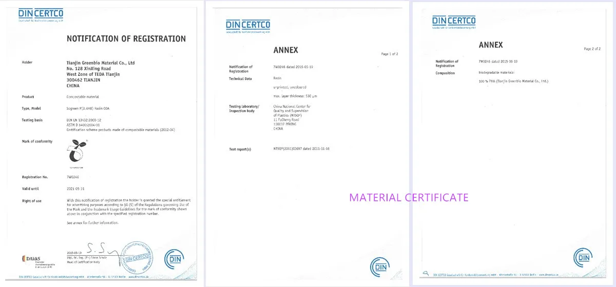 MATERIAL CETIFICATE