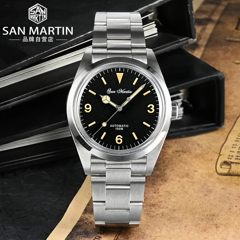 

Rts high quality san martin 39mm dome sapphire classical vintage mechanical automatic NH35 20atm Luminous diver watch for sale