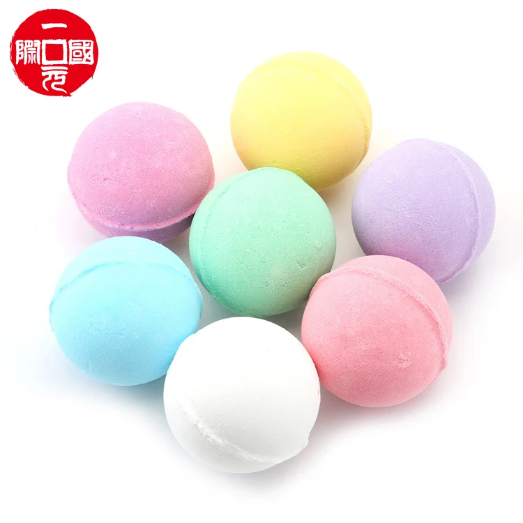 

High quality relaxing bath salt ball colorful bath boom