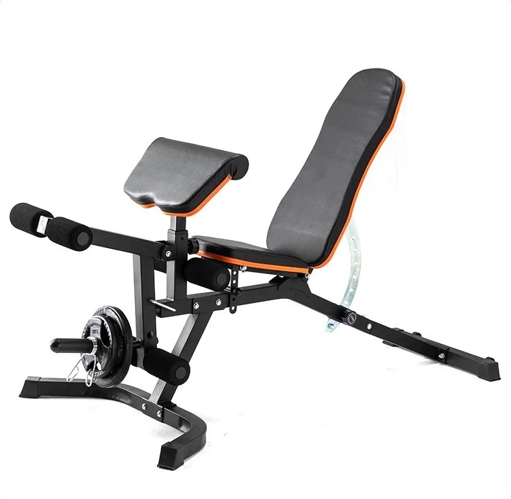 

multi adjustable bench gym weight lifting, Black+red/silver+red