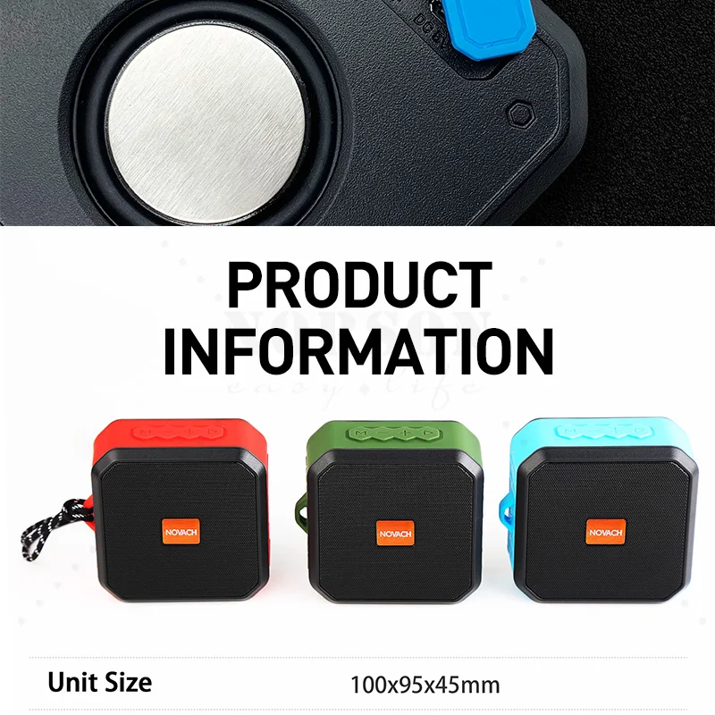 2020 Latest IPX5 Waterproof Bluetooth Speaker With Rich Bass Outdoor Sport Speaker - ANKUX.COM