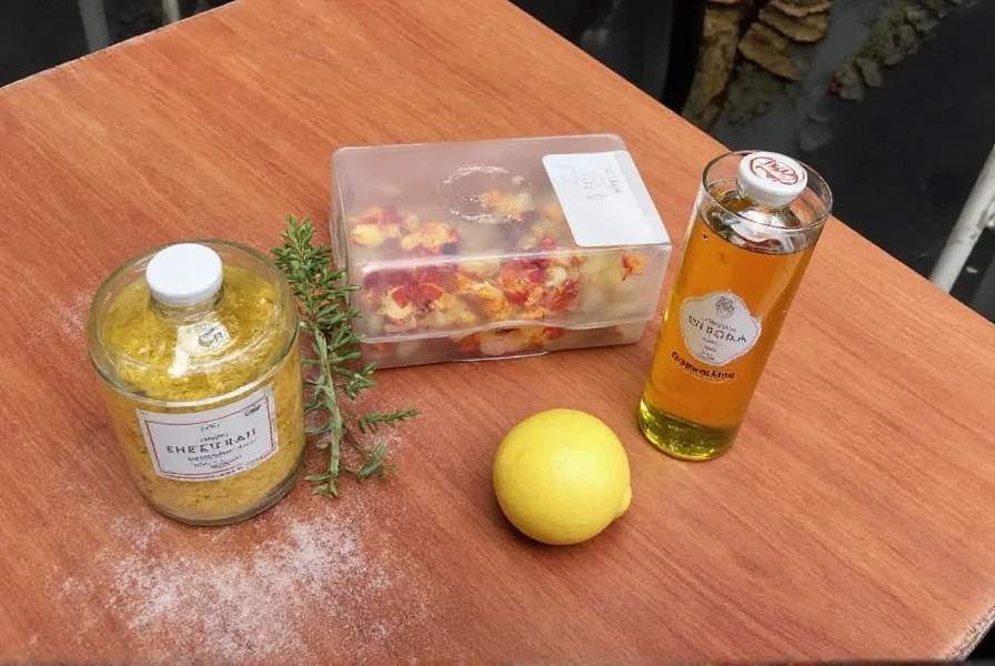 Saffron storage container with rice