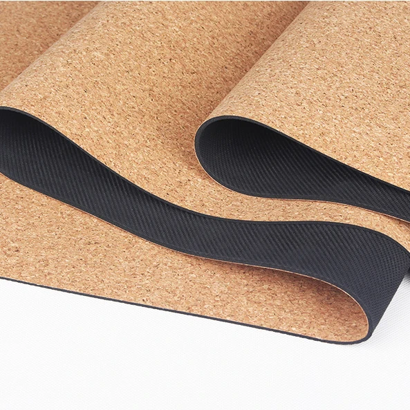

Premium fitness yoga equipment eco friendly waterproof gym thick material best natural rubber cork yoga mat with custom logo, Customized
