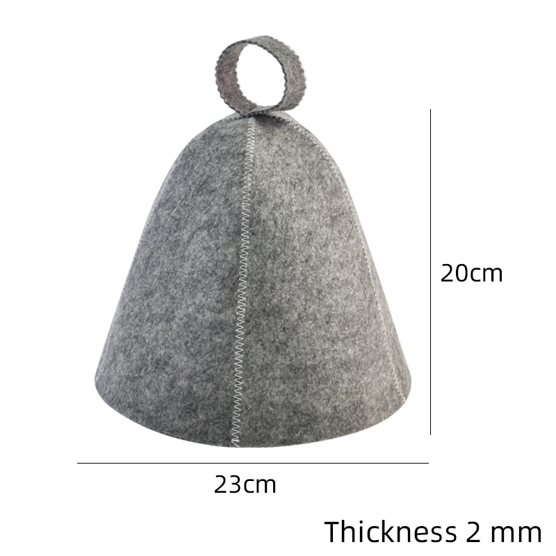 

Hot selling Steaming Russian Banya Head Protective 100% Wool Felt Sauna Hat