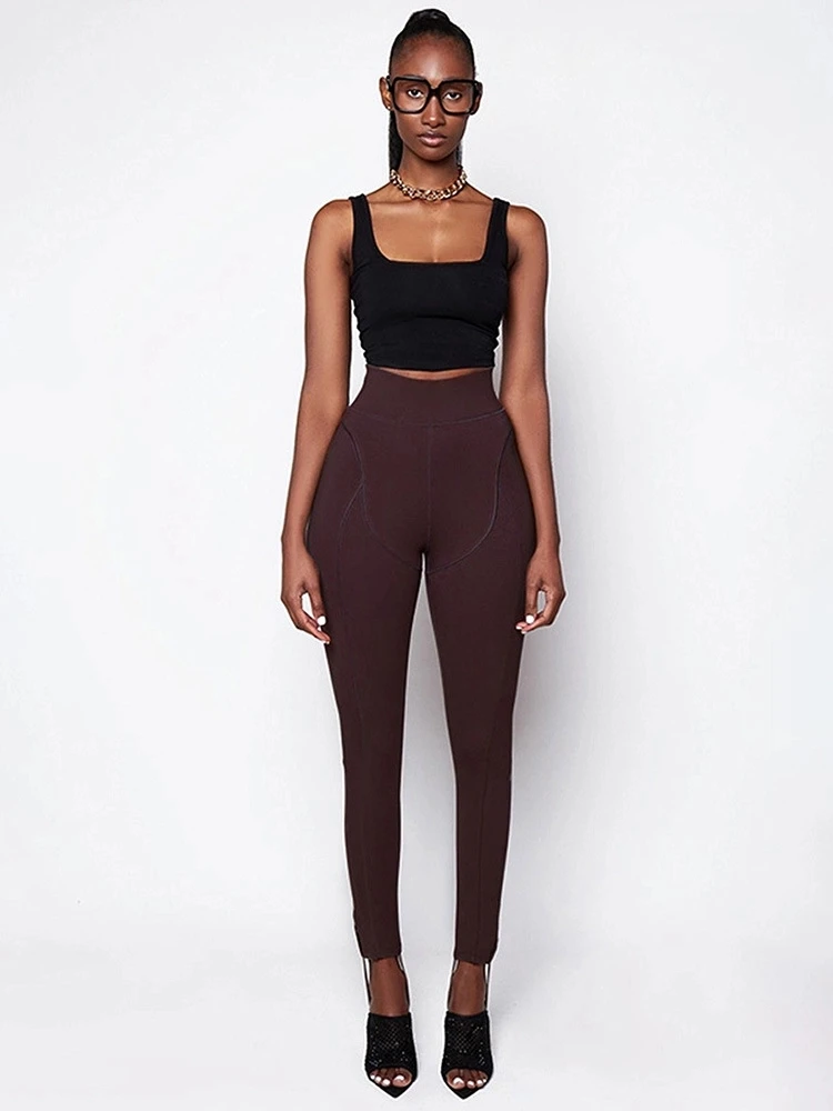 

Personalized Line Hip-lifting Casual Pants Women Sweat Pants Yoga Leggings Fitness Workout Pant, As pic