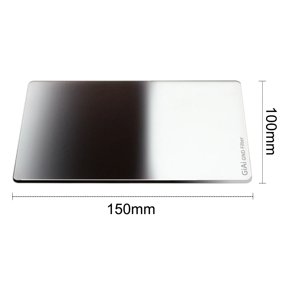 

GiAi 100x150mm Square Filter 3-stop or 4 stop GND Filter Reverse Graduated ND Filter