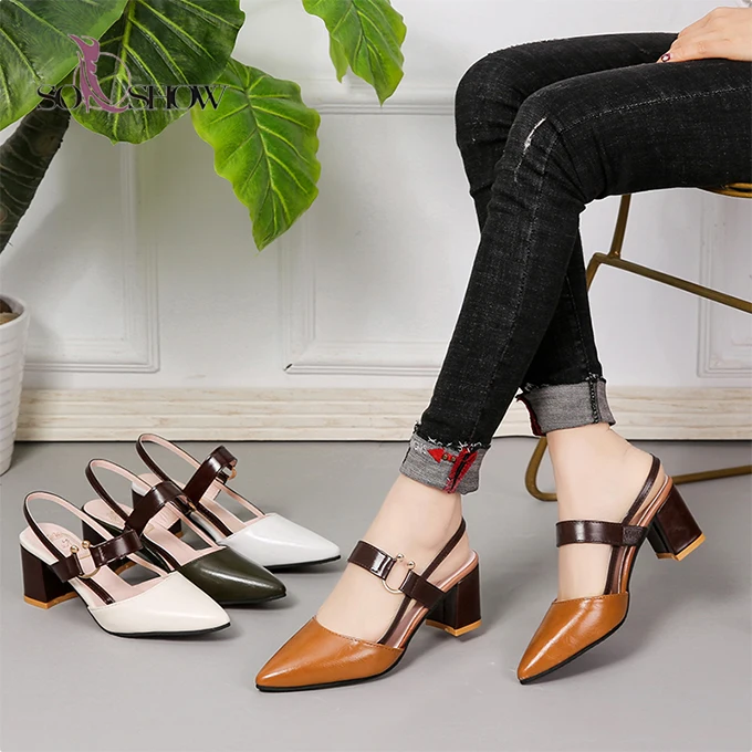 

Fashion bandage pointed shoes women mid heels shoes women sandals women heels