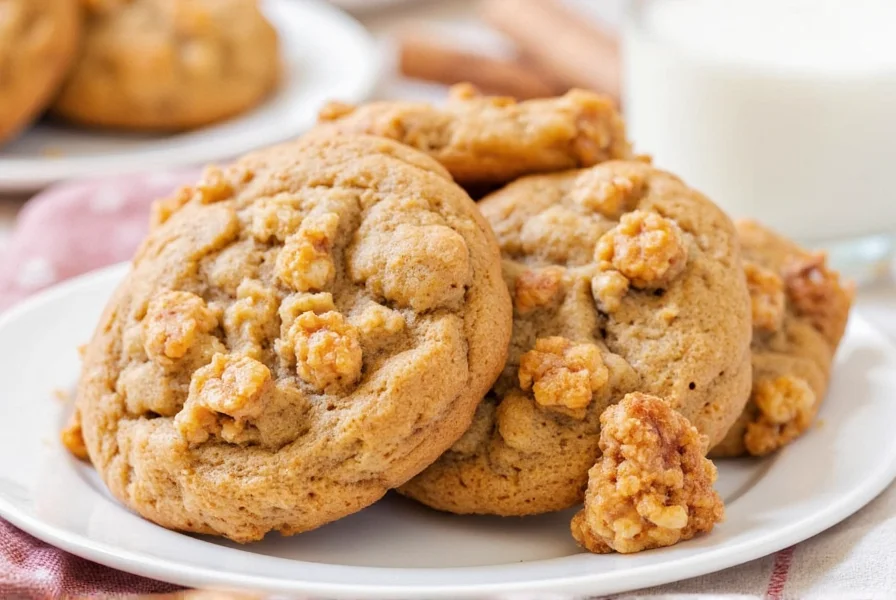 Variety of cinnamon toast crunch cookie variations including bars and stuffed cookies