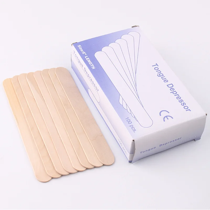 

Wood Waxing Sticks Spatulas Smooth Multi-Purpose Beauty Spatula Wax Stick for Hair Removal Eyebrow and Body