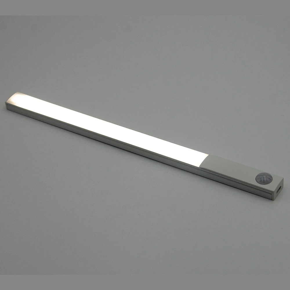 

DC3.7V Wardrobe Lighting LED Motion Sensing Wardrobe Light with Battery Under Cabinet Light, White/black