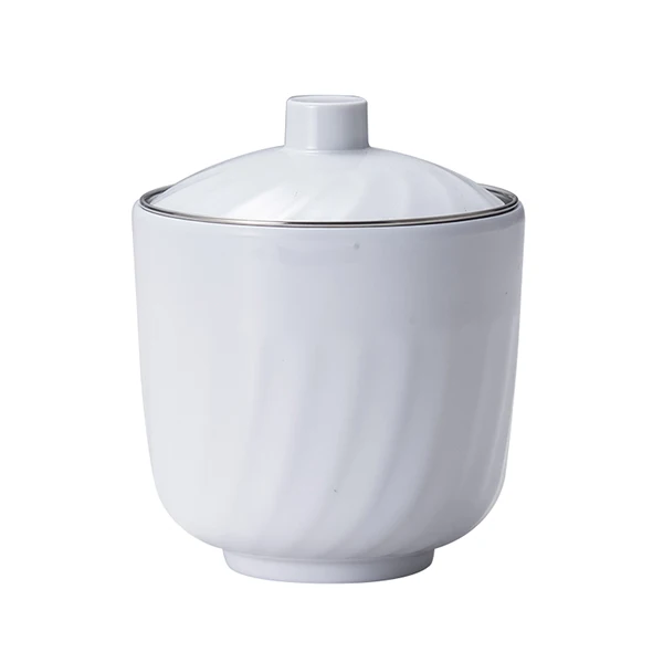 

ShunTa tableware stainless steel bowl melamine soup bowl set with cover lid