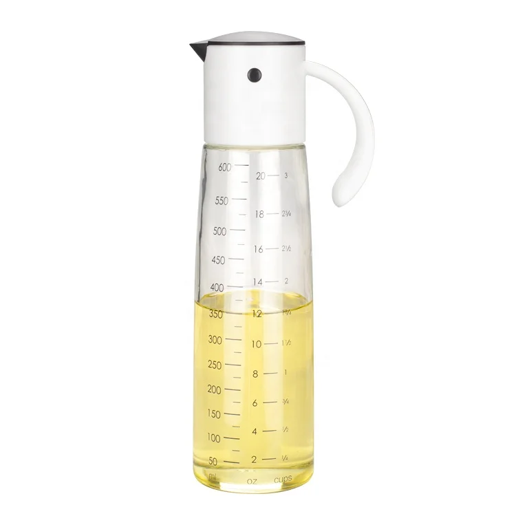 

PP Lid Gravity Oil and Vinegar Dispenser with 600ml glass jar