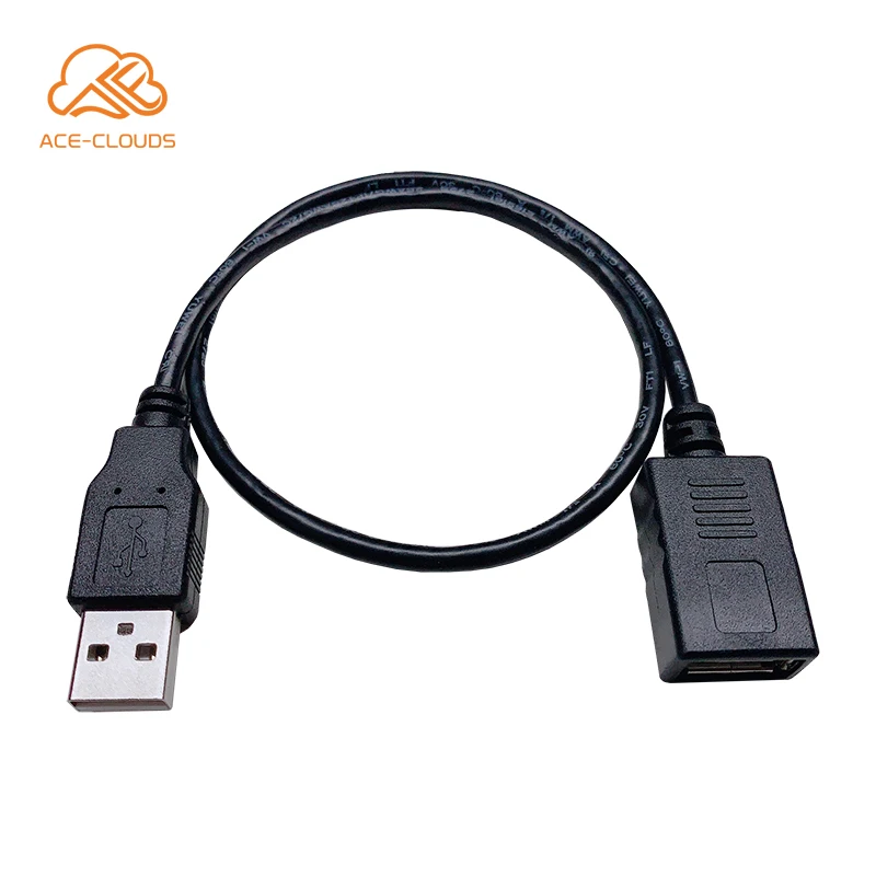 

USB 2.0/3.0 A male to A female cable USB AM TO AF Extension OTG data cable for computer game machine, Black