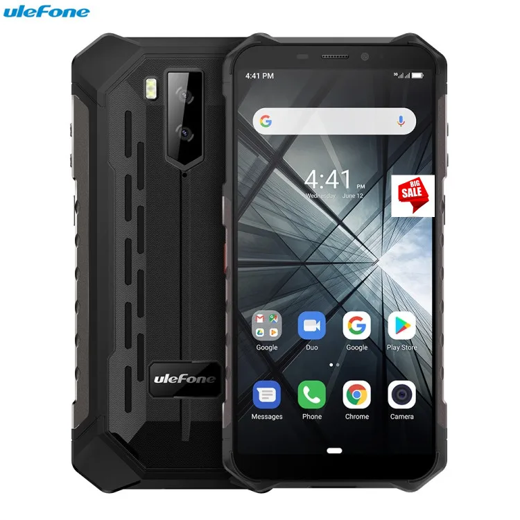 

IP68 Waterproof Ulefone Armor X3 Rugged Mobile Phone 5000mAh Battery 5.5 inch Android 9.0 Smart Cell Phone