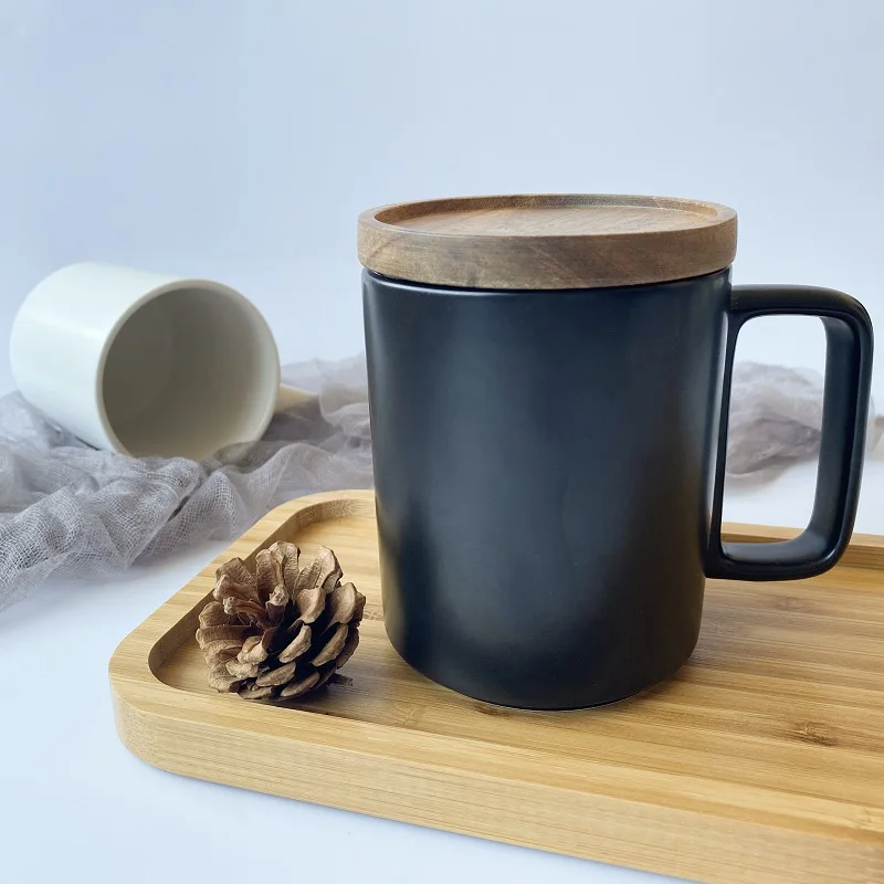 
Nordic style matte ceramic mugs with logo christmas mug coffee tumbler cup black white and blue ceramic cup with gift package 