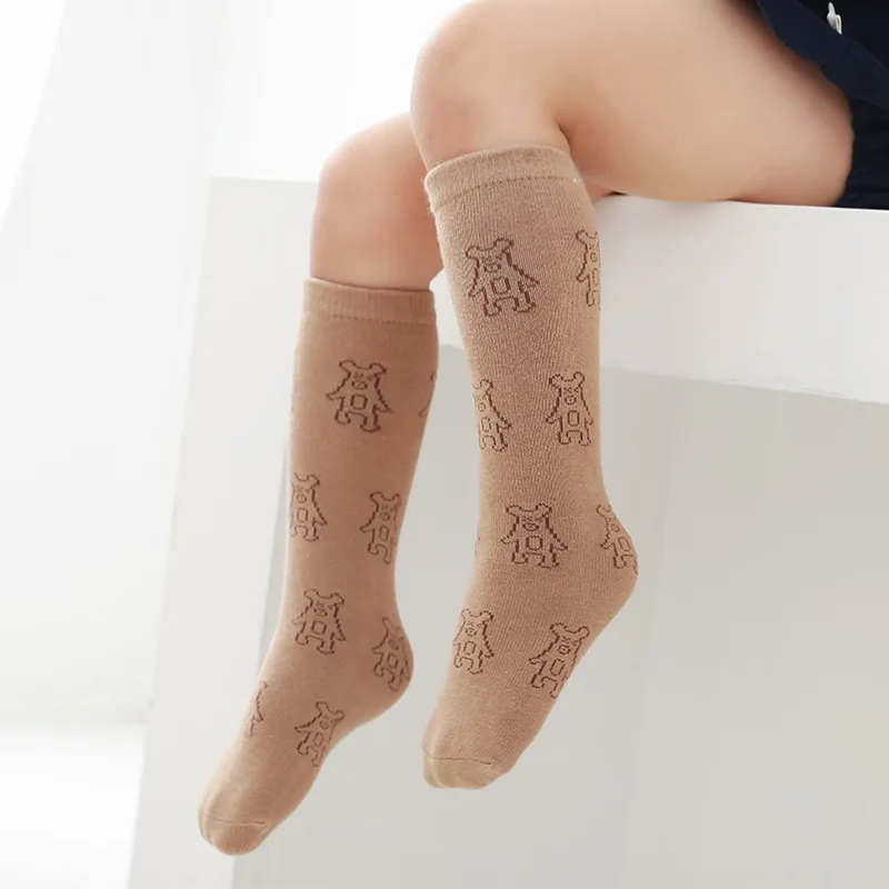 

Simple Trendy Design Little Kids Cute Funny Fashion Knee High Tube Boots Socks For Boy And Girl