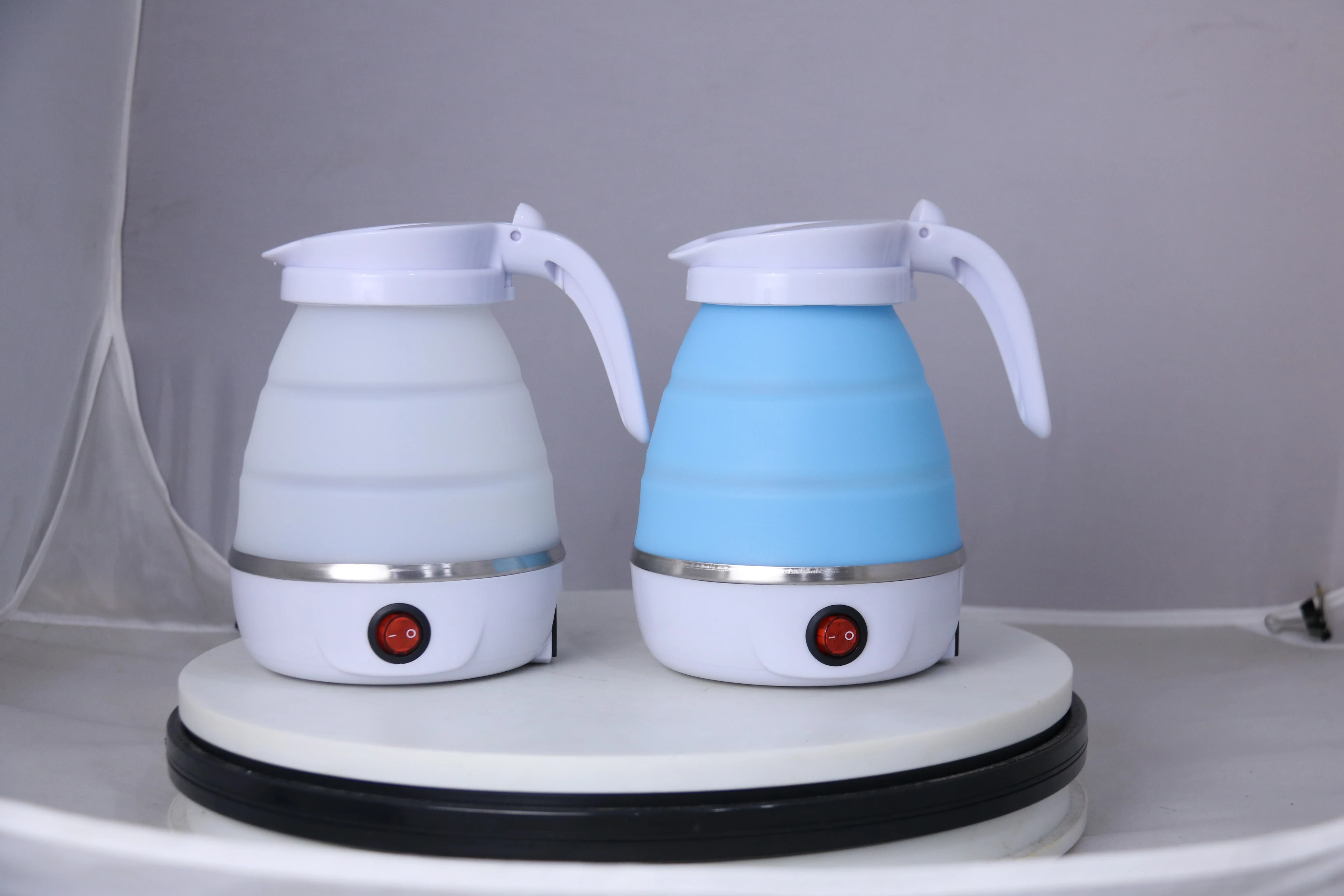 旅行便携式水壶迷你折叠电动可折叠硅胶户外便携式水壶