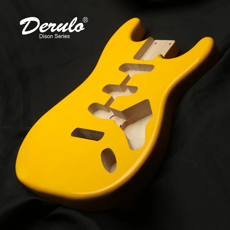 

Derulo Electric guitar body ST type OEM Hi-gloss multicolor high quality diy electric guitar kit antique finished closet classic