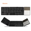 Pocket Bluetooth Foldable mini Keyboard touchpad bluetooth keyboard with round keycap