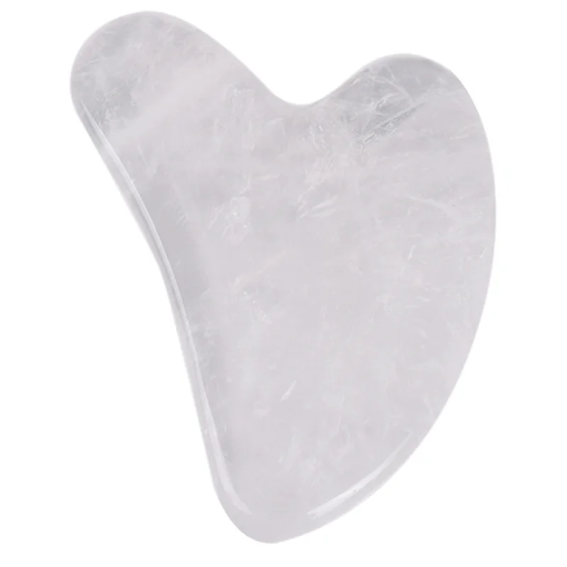

Best Natural White Crystal Quartz Jade GuaSha Tools for anti-wrinkle White Crystal Quartz Jade Gua Sha