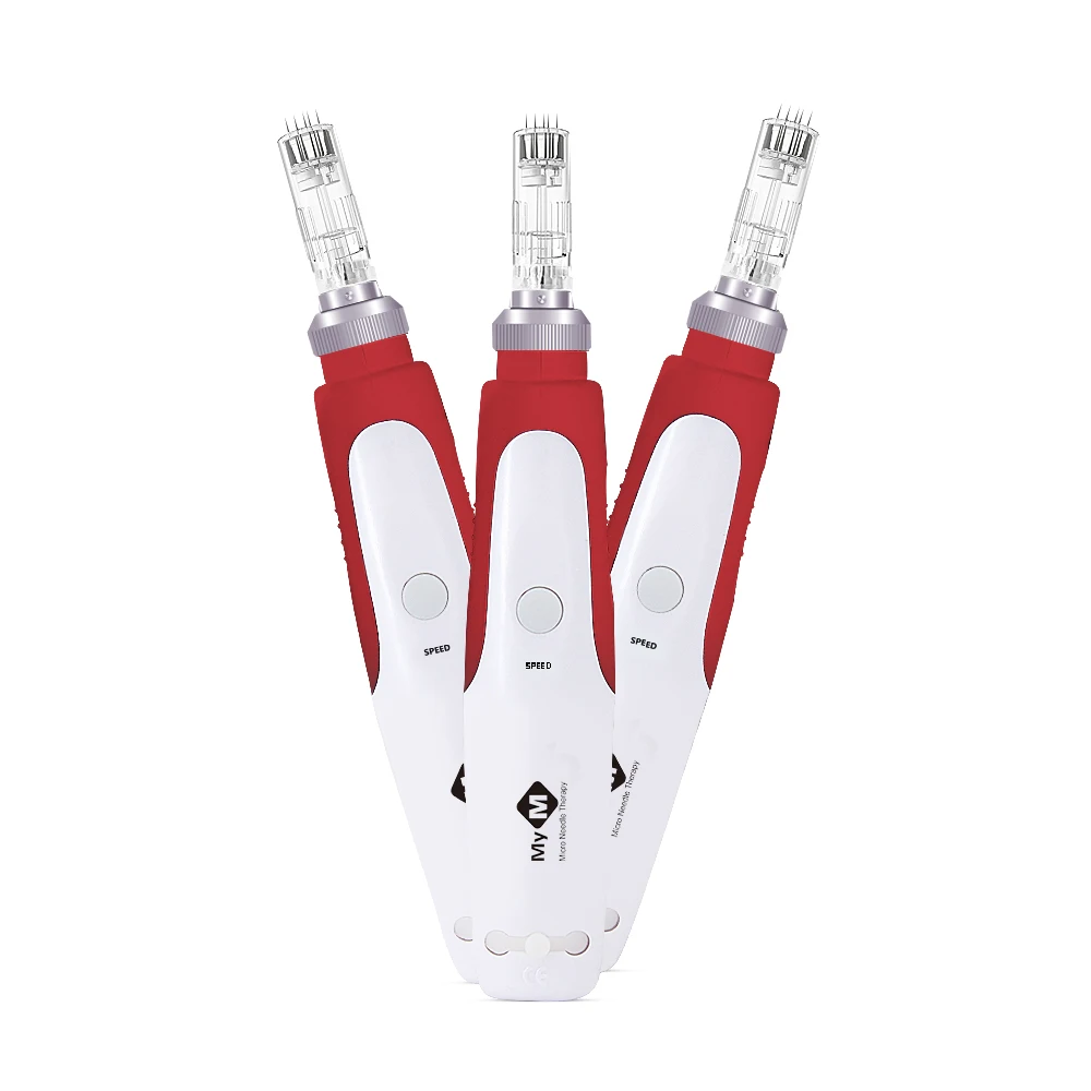 

OEM service hot sale portable electric micro needle derma pen with replacement needles tips for skin care treatment