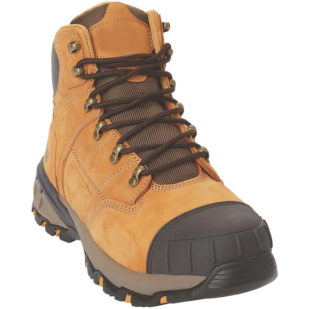 

Waterproof Safety Shoes Manufacturer Working boots Warehouse Leather Safety Boots, Brown