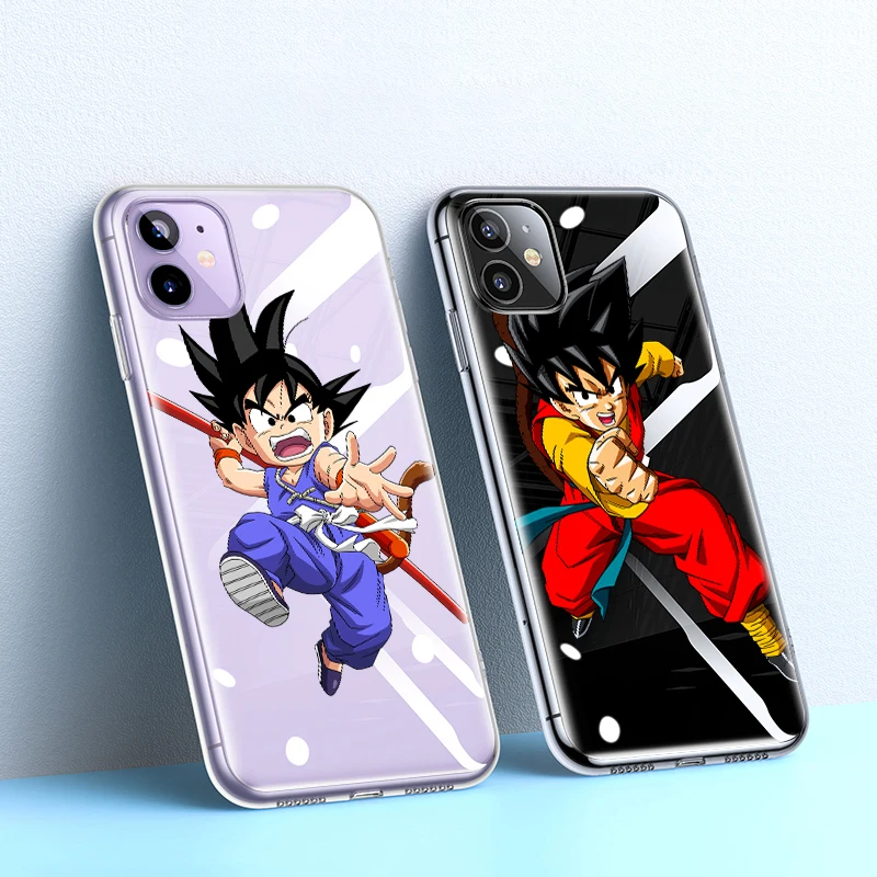 

Custom Print Anime Goku Transparent Smartphone Case For iPhone Xr 8 8 Plus , For iPhone 11 12 TPU Clear Phone Case