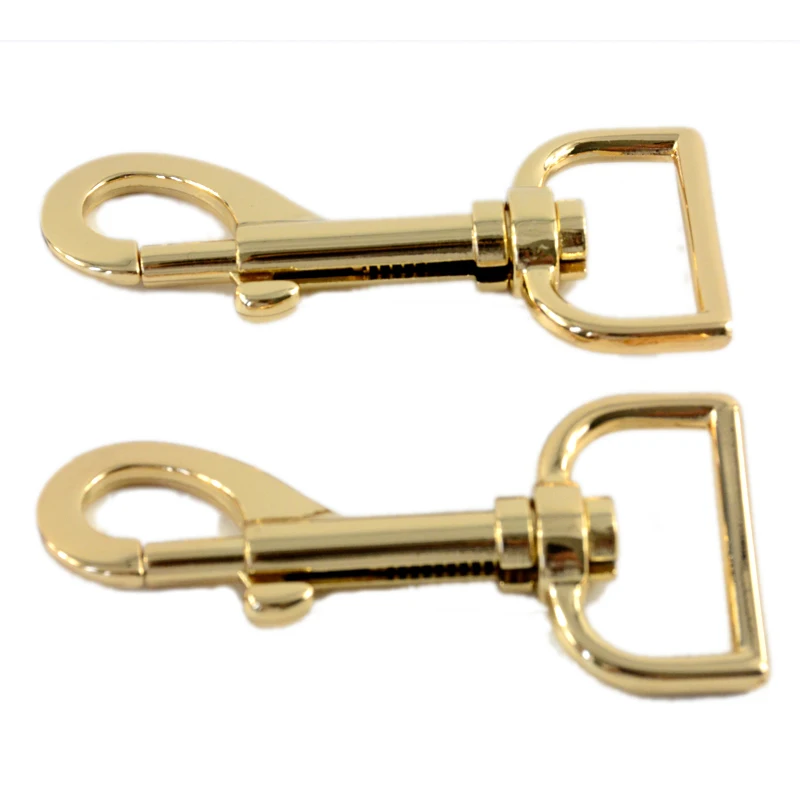 

Gold metal dog hook side release dog collar buckle 25mm