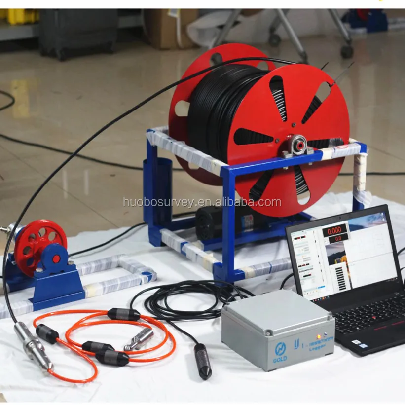 500m Geophysical Borehole Resistivity Logging Equipment Well Logging 