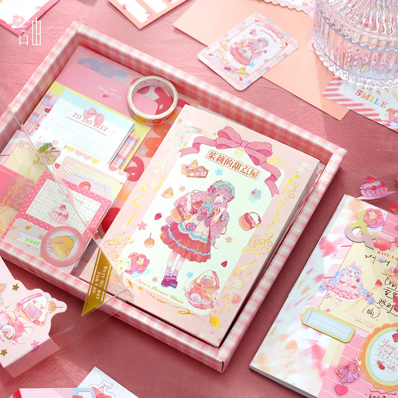 

New Luxury Aesthetic Scrapbooking Supplies Kit Personalized Diary Journals Cute Girls