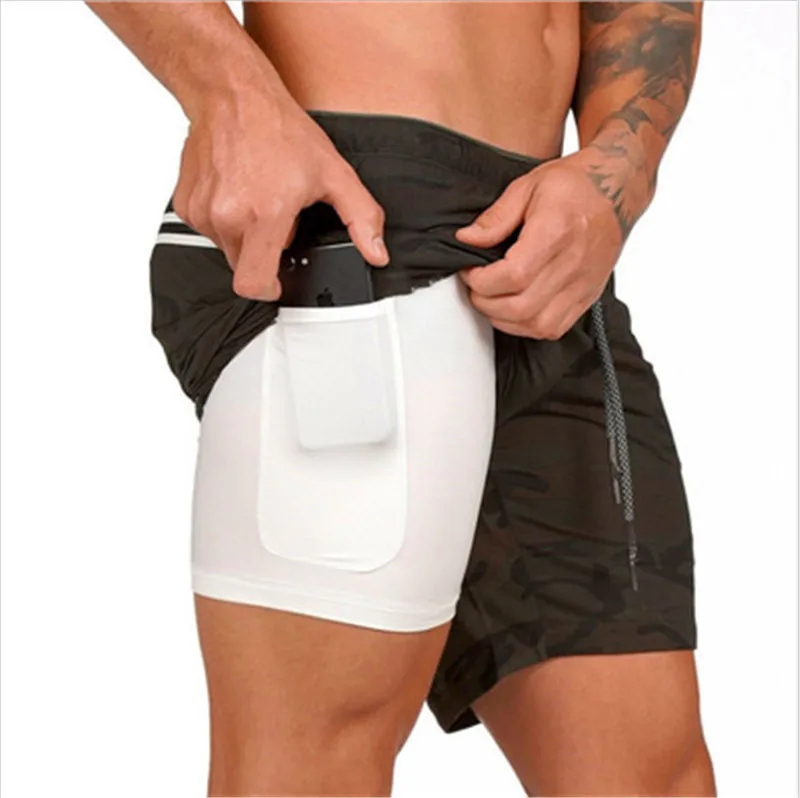 

2020 Wholesale Custom Logo Running Athletic Pocket Men Fitness Shorts