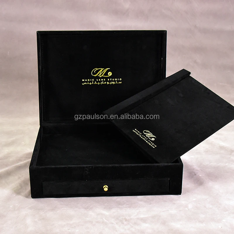 
A4+A5 Unique photo album drawer box fabric album 