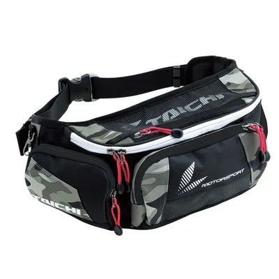 

Knight waterproof belt bag motorcycle cross country racing outdoor waist bag, Black, white