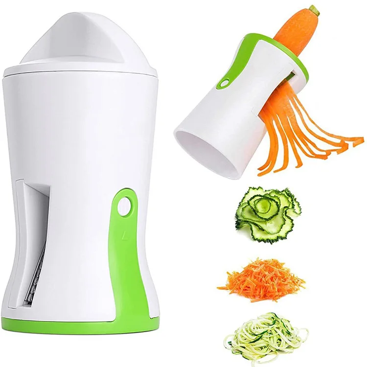 

fashion Vegetable Grater Stainless Steel Carrot Cucumber Slicer Chopper Vegetable Spiral Blade Cutter