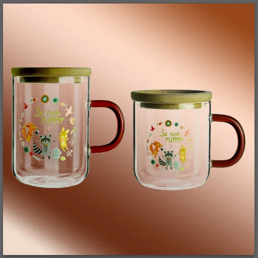

china supplier high quantity glass coffee mug with lid