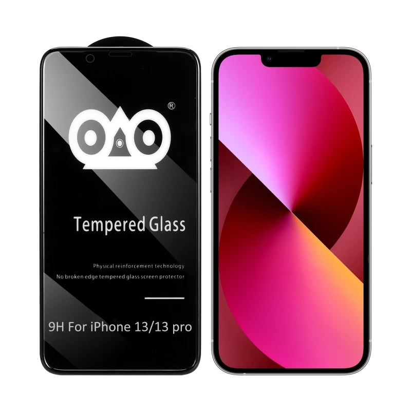 

Shockproof Anti-breaking Edge Airbag Tempered Glass Film For iPhone 13 / 13 Pro