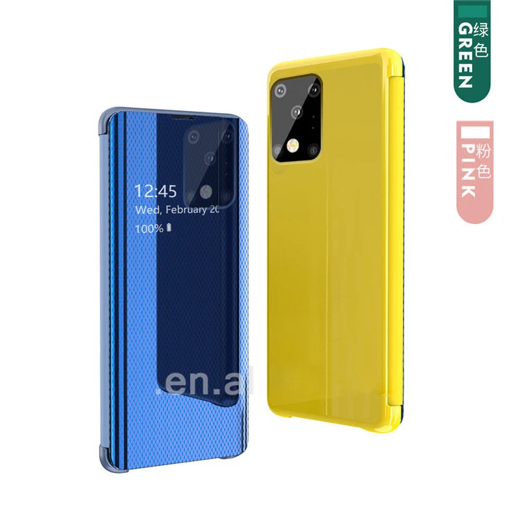 

Case For Samsung S20 plus S20 ultra Clear View cover Smart Mirror Flip Case