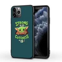 

2020 New Cartoon Baby Yoda Mandalorian Phone case for Iphone 11Pro Max 8 Plus 7Plus 6