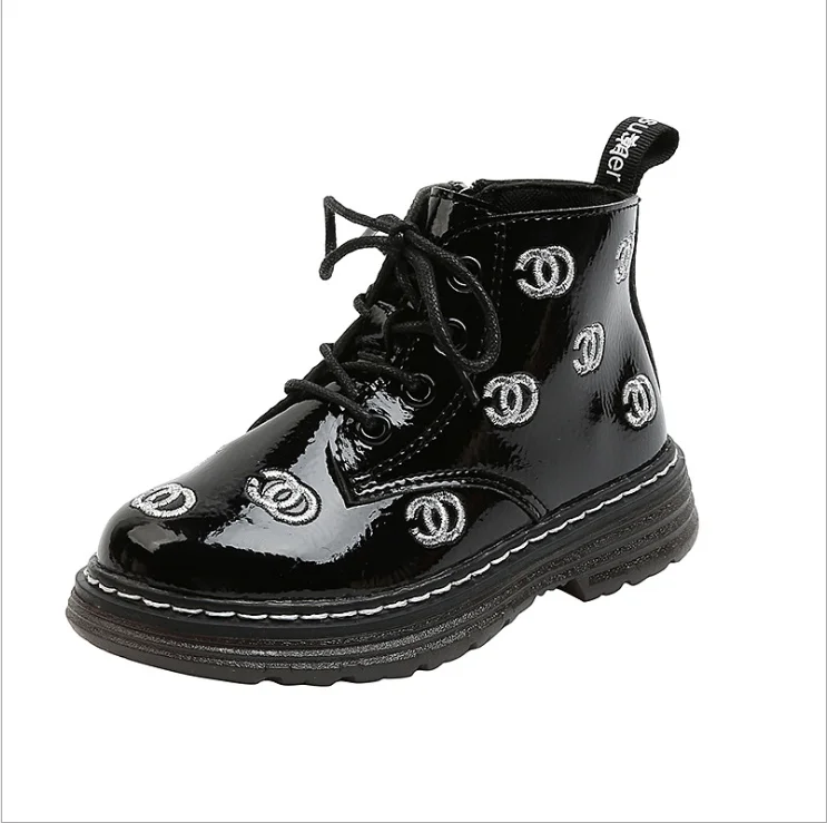 

2020 Autumn winter new men's and women's Martin boots girls cotton-padded shoes side zipper ankle boots children's snow shoes, Customized