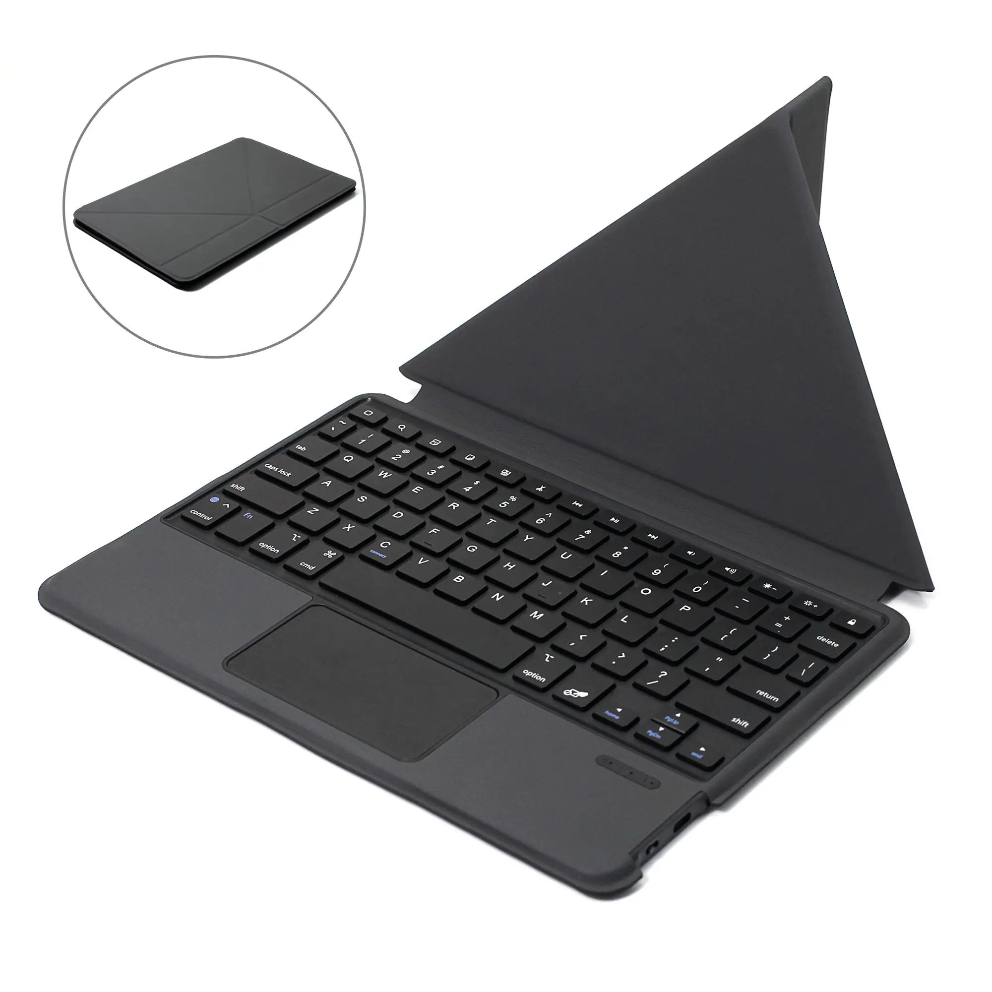 

2021 Newest Universal PU Leather Shockproof Keyboard Tablet Cover Wireless Keyboard Case for Samsung iPad Pro Huawei