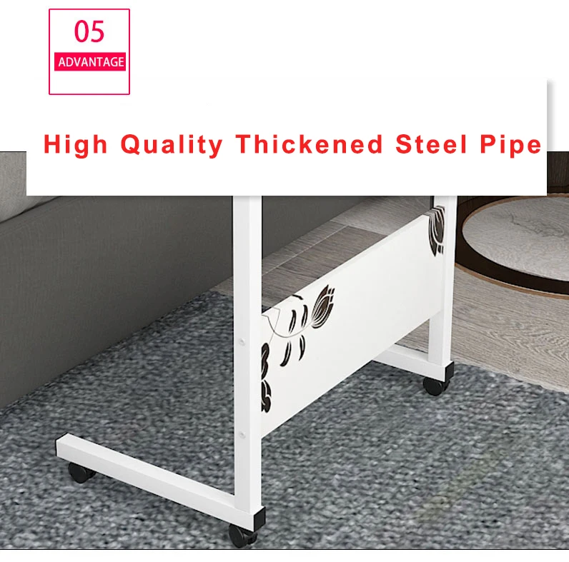 Height Adjustable Laptop Computer Table Standing Desk Mobile Sofa Bed ...