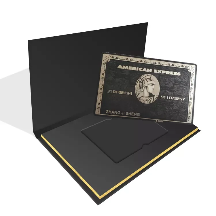 

Wholesale Custom Luxury VIP Credit Business Metal Card Packaging Paperboard Gift Card Box