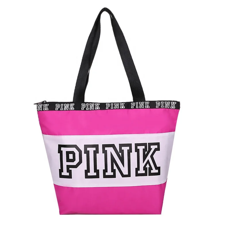 

Wholesale Custom logo Pink Duffle bag Waterproof Gym Bag For Ladies Fashion Outdoor Overnight Bag, 6colors