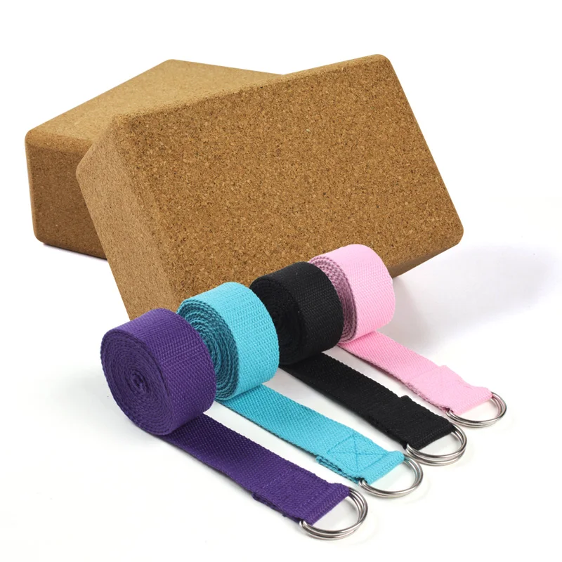 

Yoga Block Set with Strap,Yoga Block and Strap Set 2 Pack, Purple