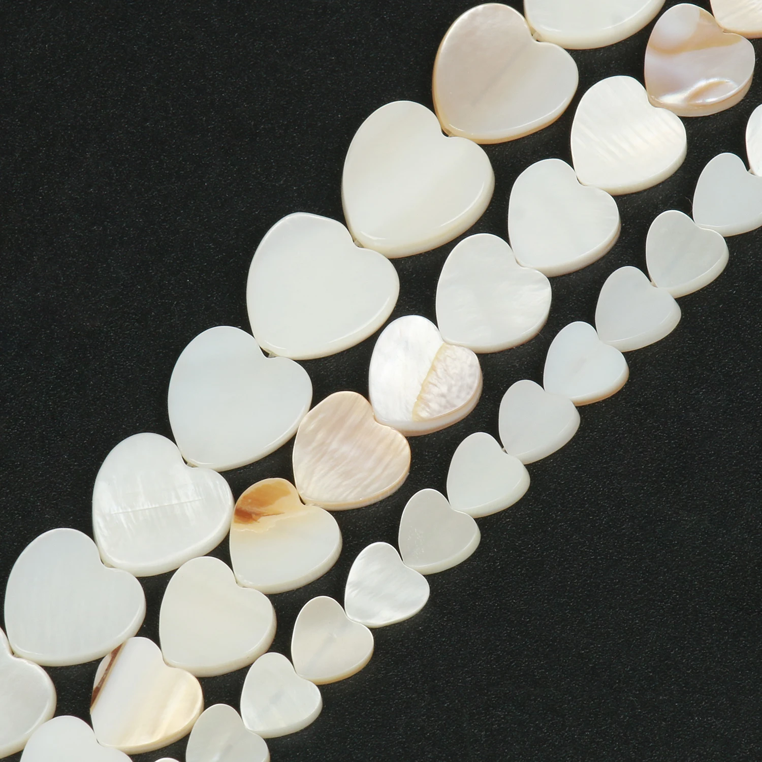 

Heart Shape Natural White Shell Beads Mother Of Pearl Freshwater Shell Beads for DIY Jewelry Making Bracelet